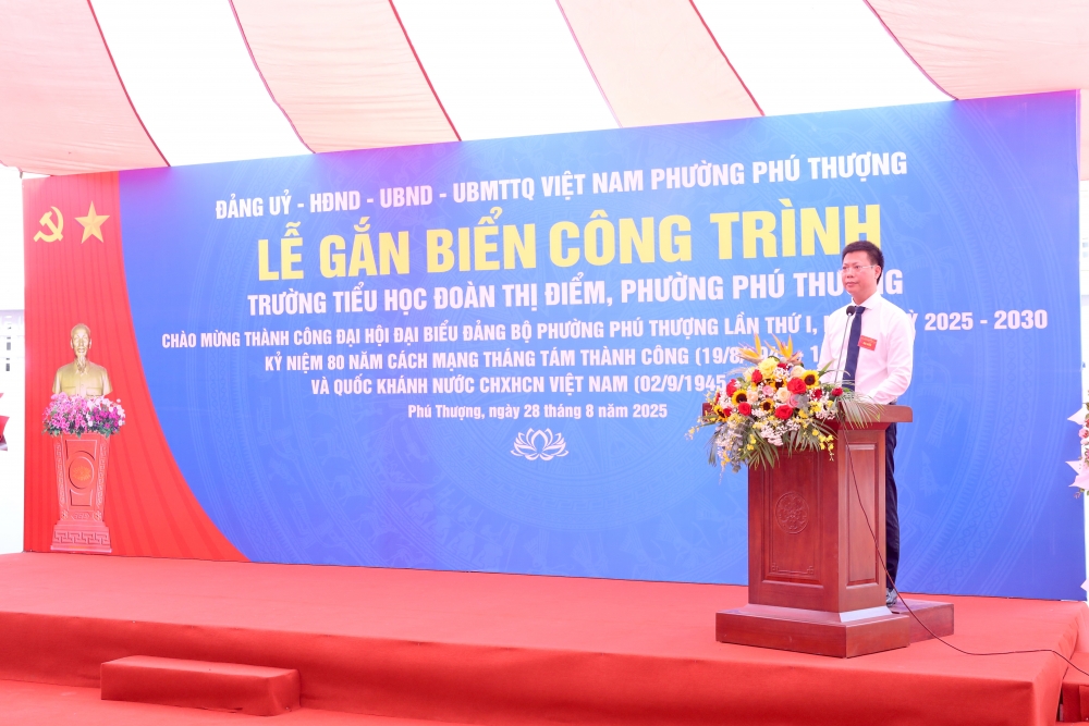 đồng chí Đỗ Đình Sơn - Phó Bí thư Đảng ủy, Chủ tịch UBND phường Phú Thượng