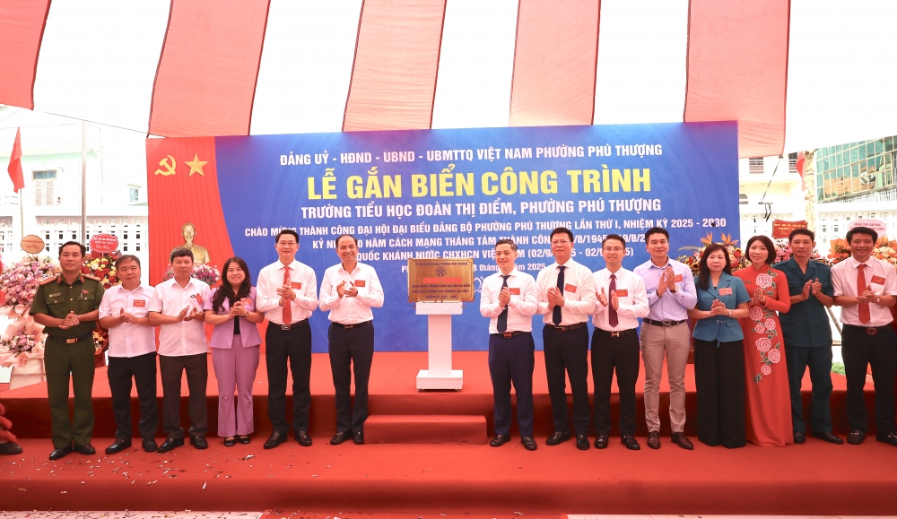 Công trình khang trang, hiện đại, góp phần thúc đẩy sự nghiệp giáo dục của Phú Thượng