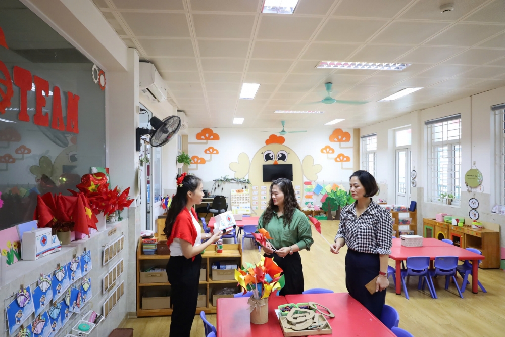 Một lớp học sẵn sàng cho năm học mới