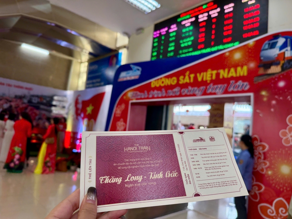 Đoàn tàu du lịch Hà Nội 5 Cửa Ô kết nối di sản, quảng bá văn hóa