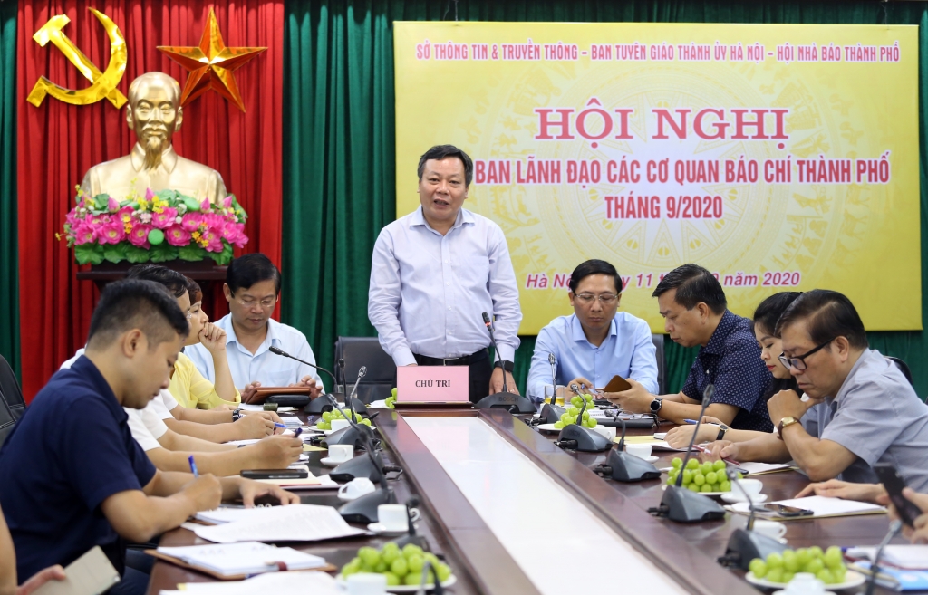 Trưởng ban Tuyên giáo Thành ủy Nguyễn Văn Phong phát biểu chỉ đạo tại Hội nghị