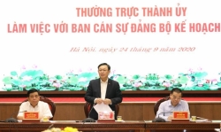 thuong truc thanh uy ha noi lam viec voi ban can su dang bo ke hoach va dau tu