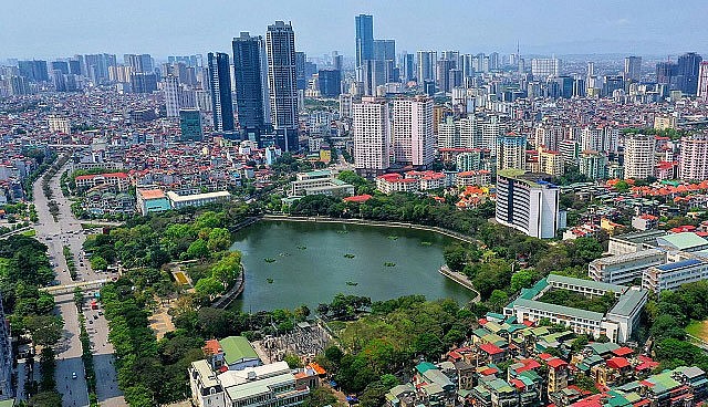 Một góc Thủ đô Hà Nội ngày càng phát triển văn minh, hiện đại.