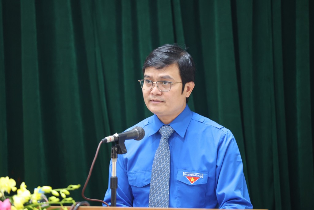 Bí thư thứ nhất Trung ương Đoàn Bùi Quang Huy phát biểu kết luận hội nghị