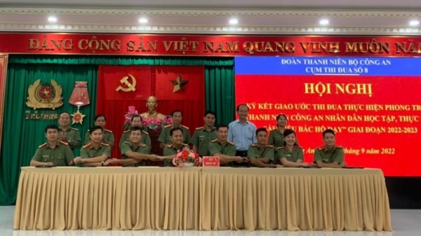 Cụm thi đua số 8 - Đoàn Thanh niên Bộ Công an ký kết giao ước học tập, thực hiện 6 điều Bác Hồ dạy