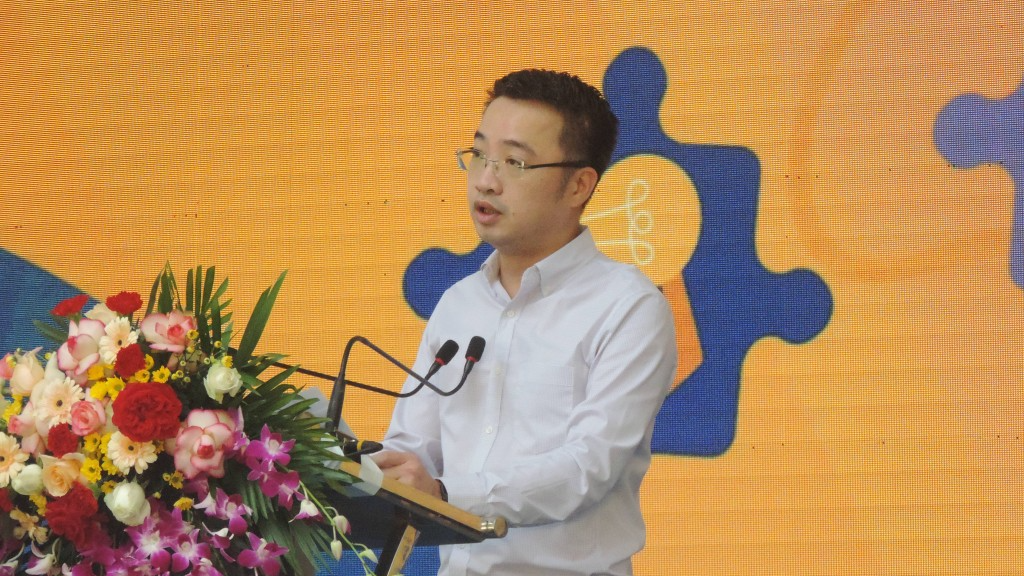 Bí thư Trung ương Đoàn Nguyễn Tường Lâm phát biểu tại chương trình