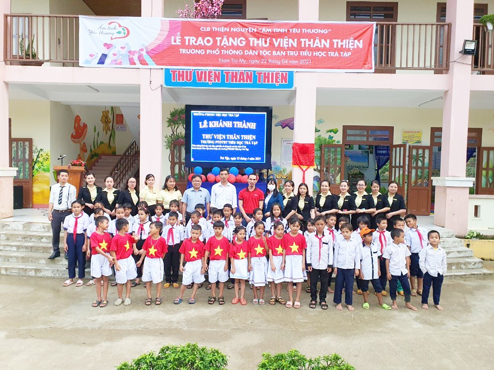 Khánh thành thư viện thân thiện Trường PTDTBT tiểu học Trà Tập (huyện Nam Trà My, tỉnh Quảng Nam)
