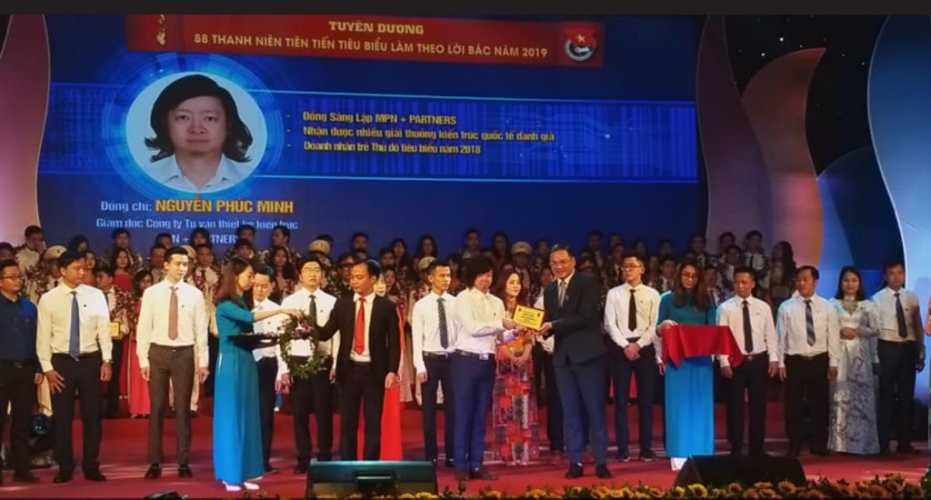 Kiến trúc sư Nguyễn Phúc Minh nhận giải Thanh niên trẻ tiêu biểu 2019