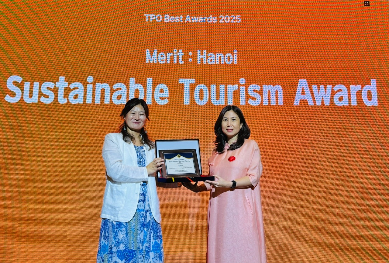 Hà Nội được vinh danh với giải thưởng “Du lịch bền vững” tại TPO 2025