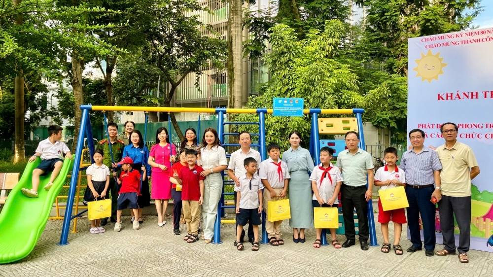 Cầu Giấy khánh thành sân chơi cộng đồng - lan tỏa tinh thần “Dân vận khéo”