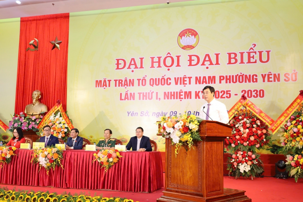 Đồng chí Nguyễn Thái Sơn là Chủ tịch UB MTTQ Việt Nam phường Yên Sở nhiệm kỳ 2025 - 2030 Đồng chí Nguyễn Thái Sơn là Chủ tịch UB MTTQ Việt Nam phường Yên Sở nhiệm kỳ 2025 - 2030