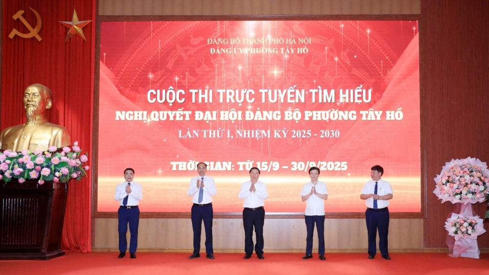 Phường đầu tiên phát động cuộc thi tìm hiểu Nghị quyết về Đảng