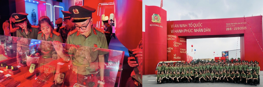 Một số hình ảnh Phòng An ninh chính trị nội bộ tại triển lãm