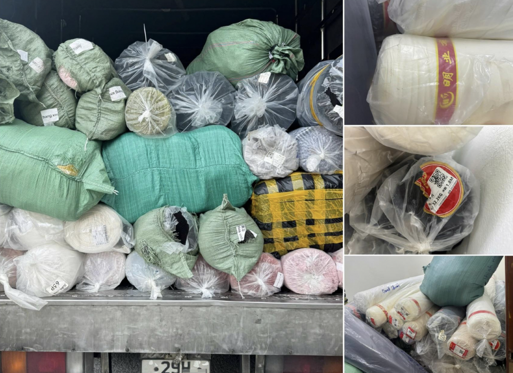 Hàng hoá bị phát hiện trên thùng xe tải