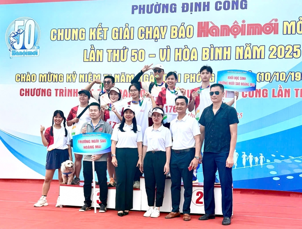 Phường Định Công: Gần 1.000 người tham gia Chung kết Giải chạy Vì hòa bình năm 2025