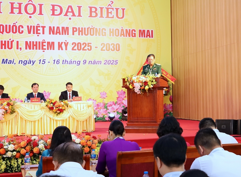 Đại hội MTTQ Việt Nam phường Hoàng Mai lần thứ I: Khởi đầu mới trong khí thế mới Đại hội MTTQ phường Hoàng Mai lần thứ I: Khởi đầu mới trong khí thế mới