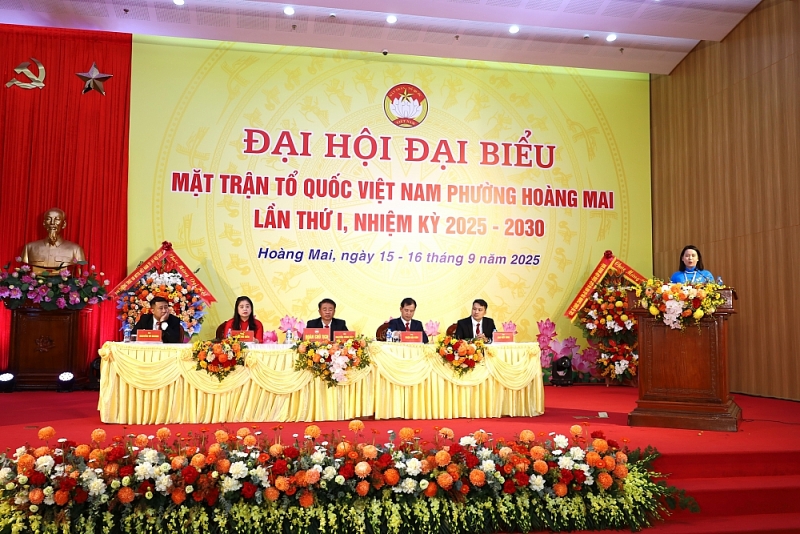 Đại hội MTTQ Việt Nam phường Hoàng Mai lần thứ I: Khởi đầu mới trong khí thế mới Đại hội MTTQ phường Hoàng Mai lần thứ I: Khởi đầu mới trong khí thế mới