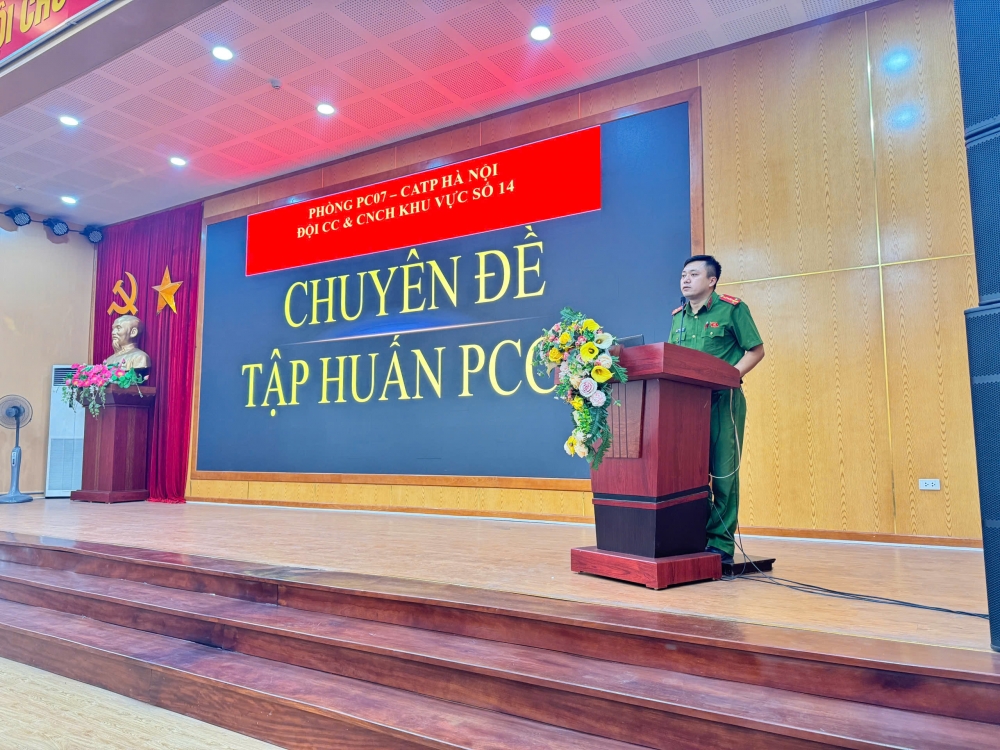 Công an phường Phú Thượng phổ biến nội dung PCCC