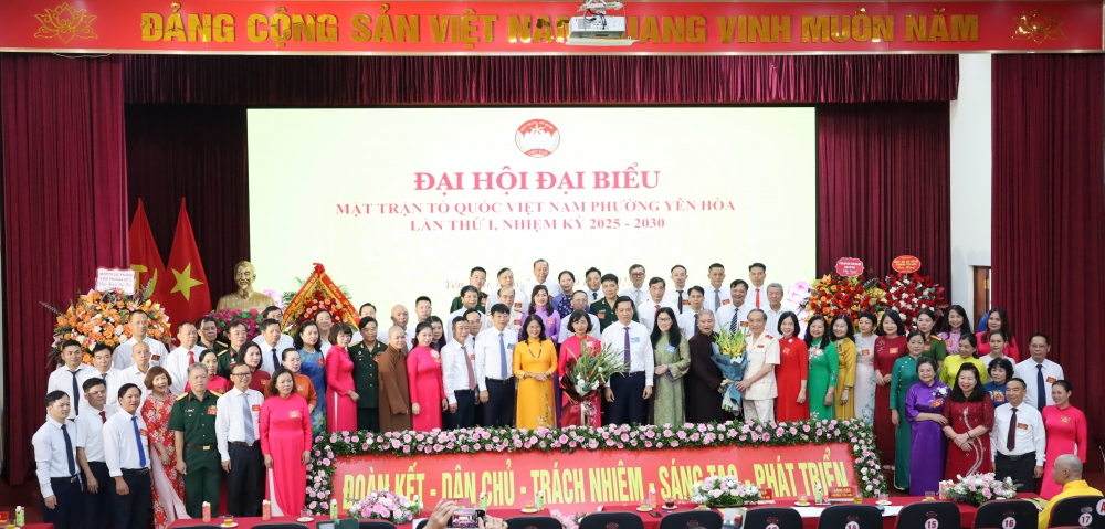 Ra mắt 67 ủy viên Ủy ban MTTQ Việt Nam phường Yên Hòa khoá 1