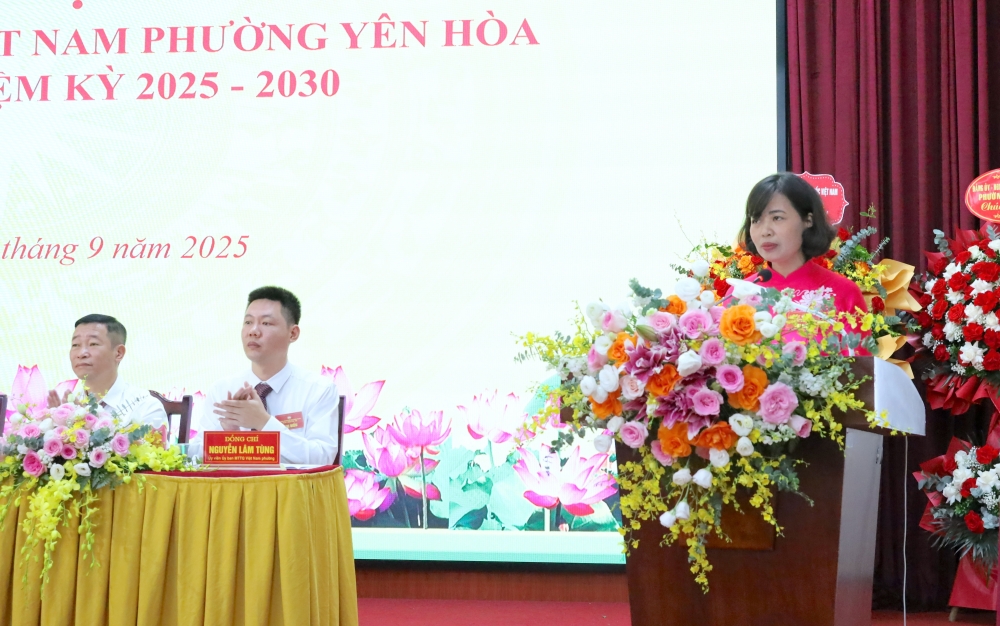 Ra mắt 67 ủy viên Ủy ban MTTQ Việt Nam phường Yên Hòa khoá 1