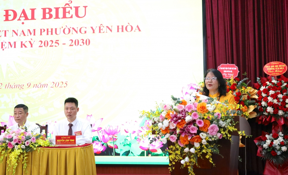 Ra mắt 67 ủy viên Ủy ban MTTQ Việt Nam phường Yên Hòa khoá 1