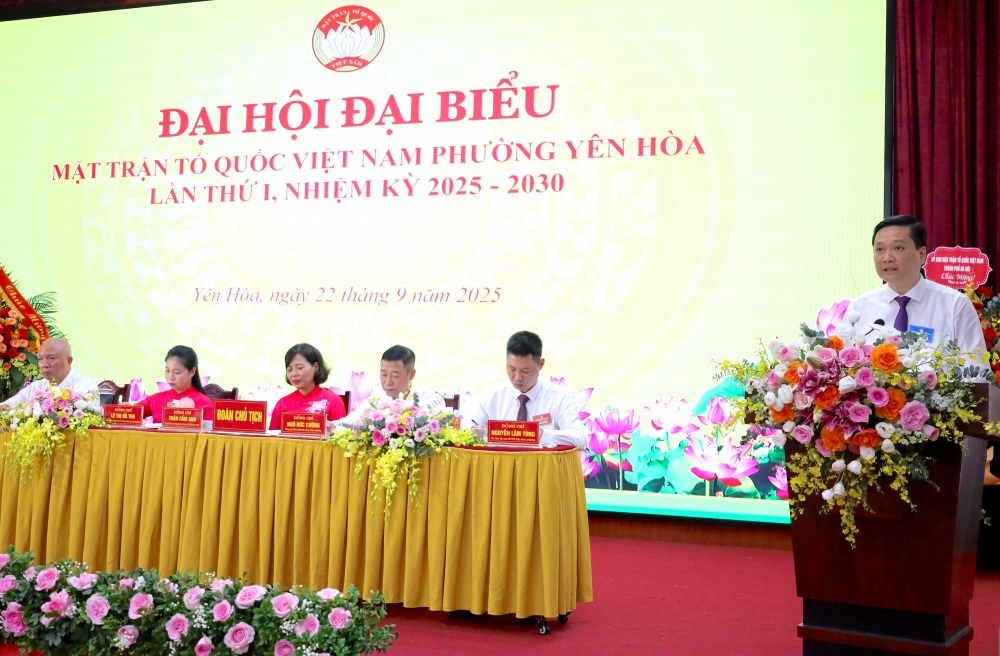 Ra mắt 67 ủy viên Ủy ban MTTQ Việt Nam phường Yên Hòa khoá 1