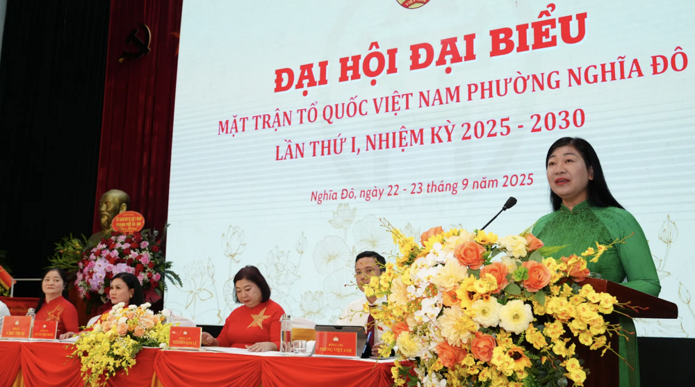 Đoàn kết toàn dân, xây dựng phường Nghĩa Đô văn minh, hiện đại