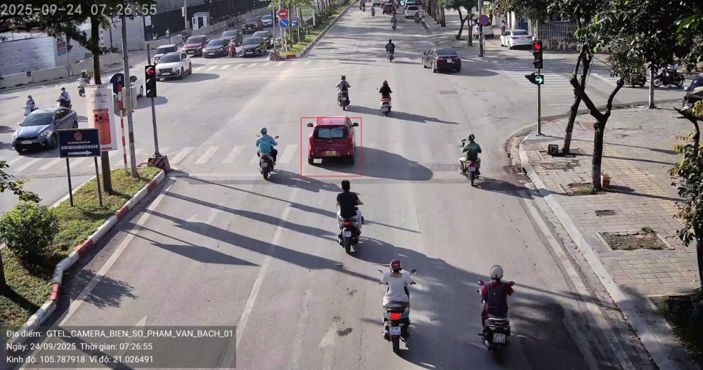Hà Nội: Hơn 1.700 trường hợp vi phạm qua camera giao thông A.I