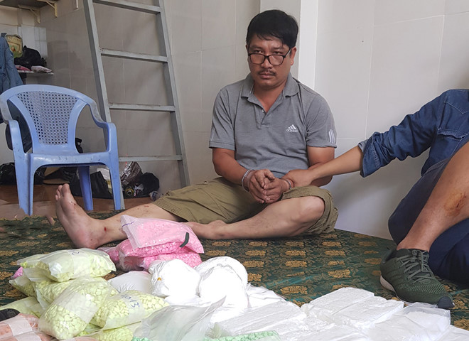 trinh sat dong gia tai xe grabbike pha duong day ma tuy