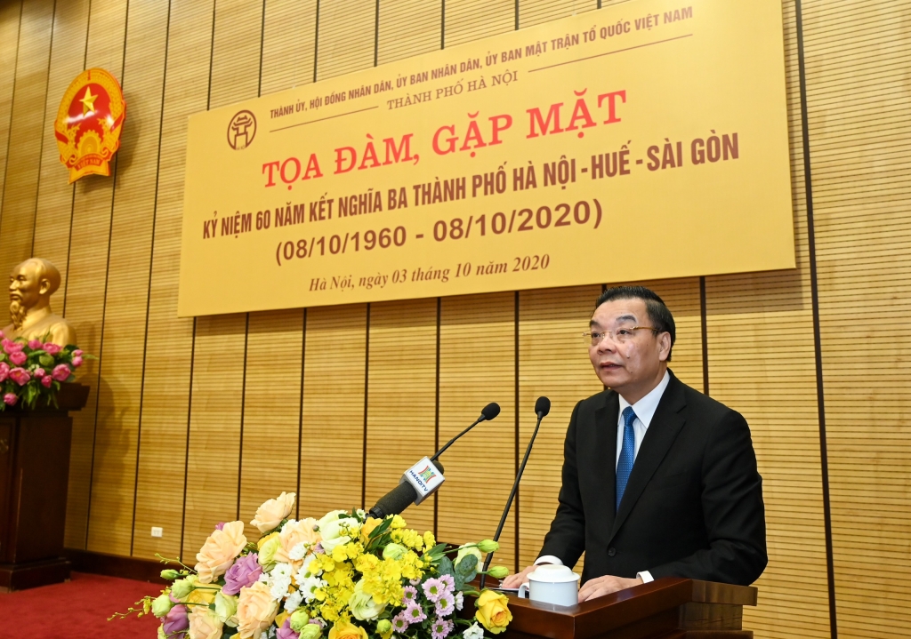 Chủ tịch UBND TP Hà Nội Chu Ngọc Anh phát biểu khai mạc Tọa đàm