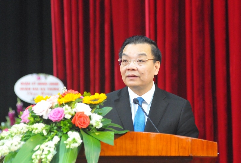 Chủ tịch UBND TP Chu Ngọc Anh phát biểu tại Lễ khai mạc