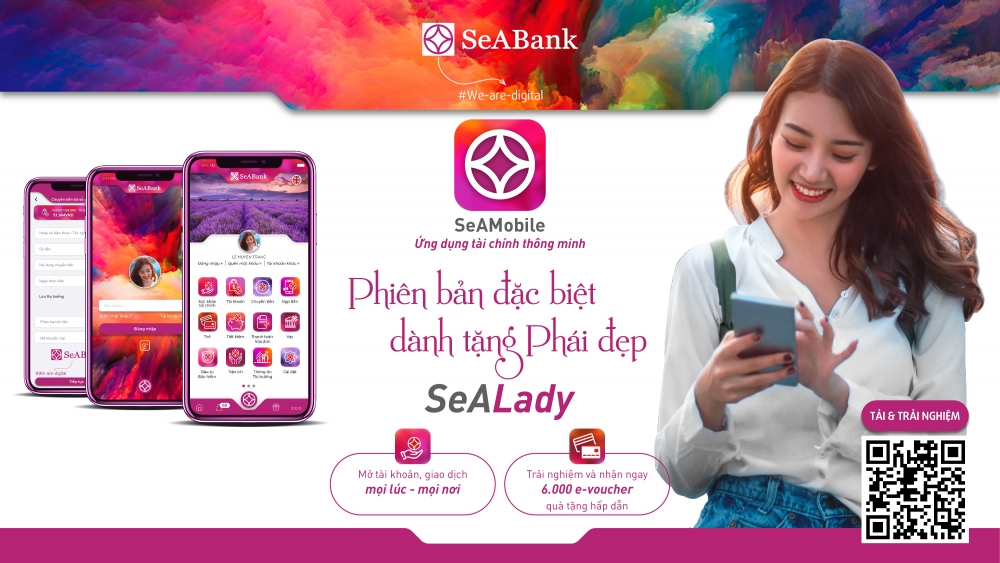 Ứng dụng ngân hàng số của SeABank phiên bản SeALady