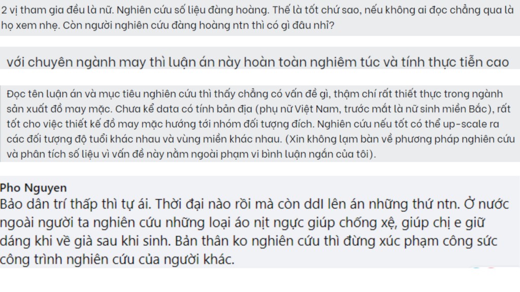 Ý kiến trên cộng đồng VOZ - một cộng đồng diễn đàn có số lượng người tham gia cực kì đông đảo, tích cực bàn luận về các vấn đề cuộc sống