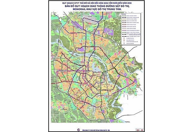 Quy hoạch giao thông đường sắt đô thị Hà Nội. Ảnh: VGP/Minh Anh