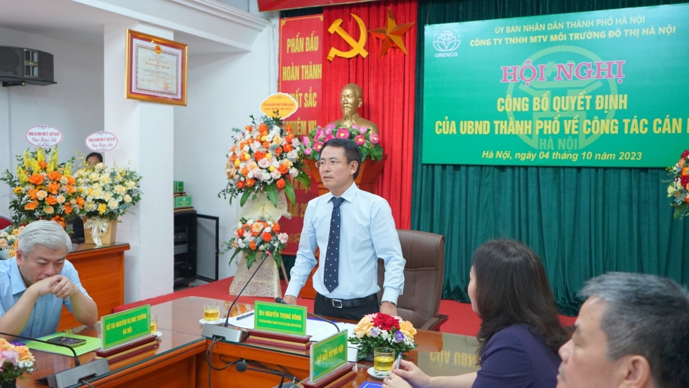 Phó Chủ tịch UBND TP Hà Nội Nguyễn Trọng Đông phát biểu tại hội nghị