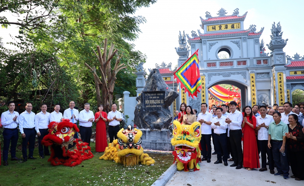Định Công khánh thành Đền Đầm Sen sau tu bổ, tôn tạo