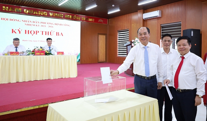 Phường Định Công có tân Phó Chủ tịch UBND phường nhiệm kỳ 2021   2026