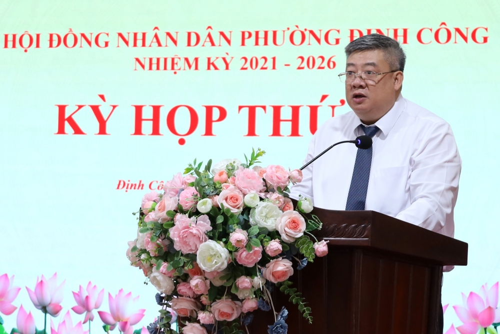 Phường Định Công có tân Phó Chủ tịch UBND phường nhiệm kỳ 2021 - 2026