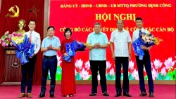 Định Công công bố các quyết định bổ nhiệm và thành lập Công đoàn phường