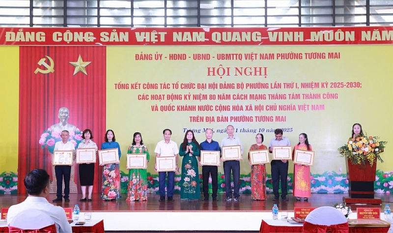 Tương Mai lan tỏa khí thế mới sau thành công Đại hội Đảng bộ phường lần thứ I