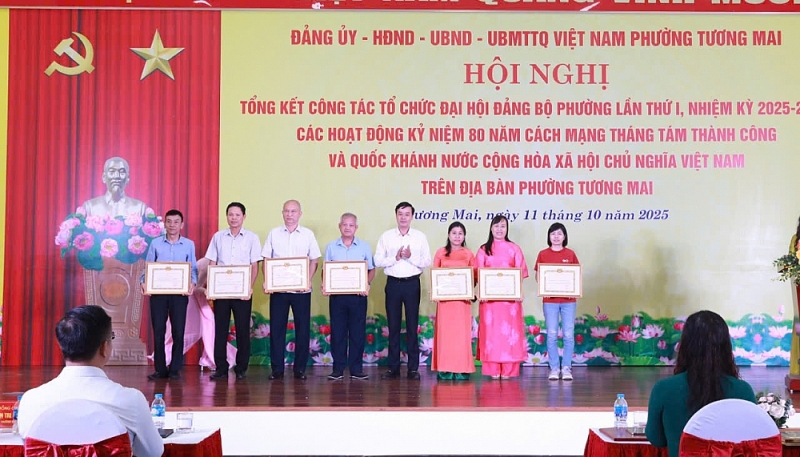 Tương Mai lan tỏa khí thế mới sau thành công Đại hội Đảng bộ phường lần thứ I