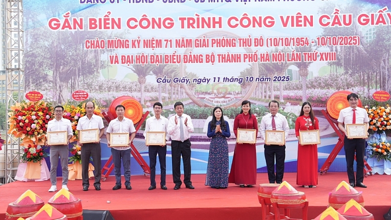 Công viên Cầu Giấy - điểm nhấn xanh giữa lòng Thủ đô