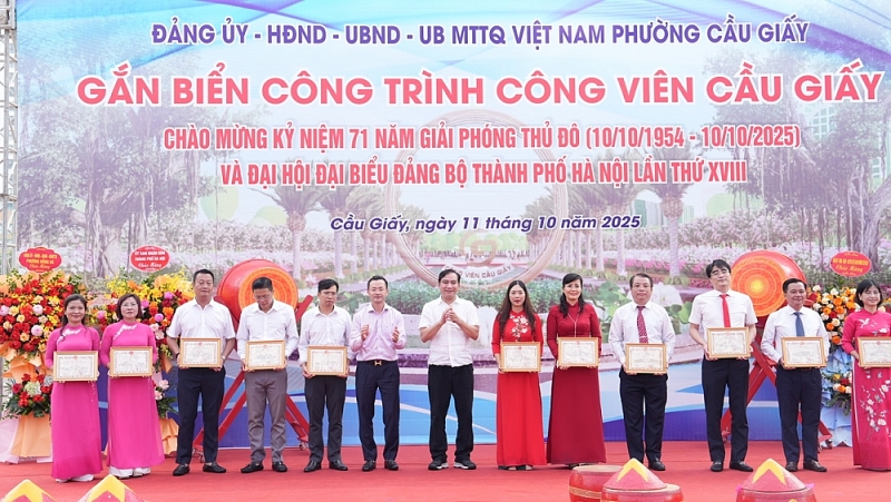 Công viên Cầu Giấy - điểm nhấn xanh giữa lòng Thủ đô