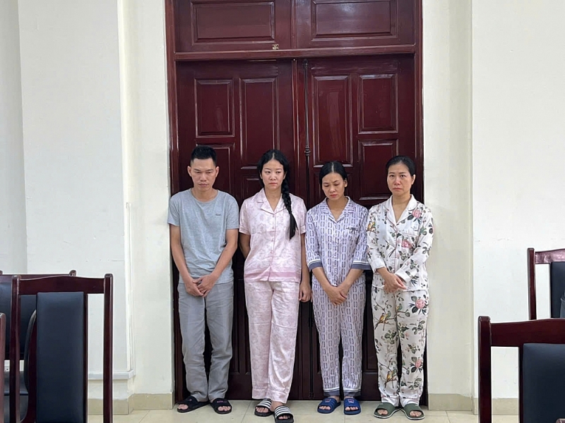 4 đối tượng bị bắt giữ 4 đối tượng bị bắt giữ