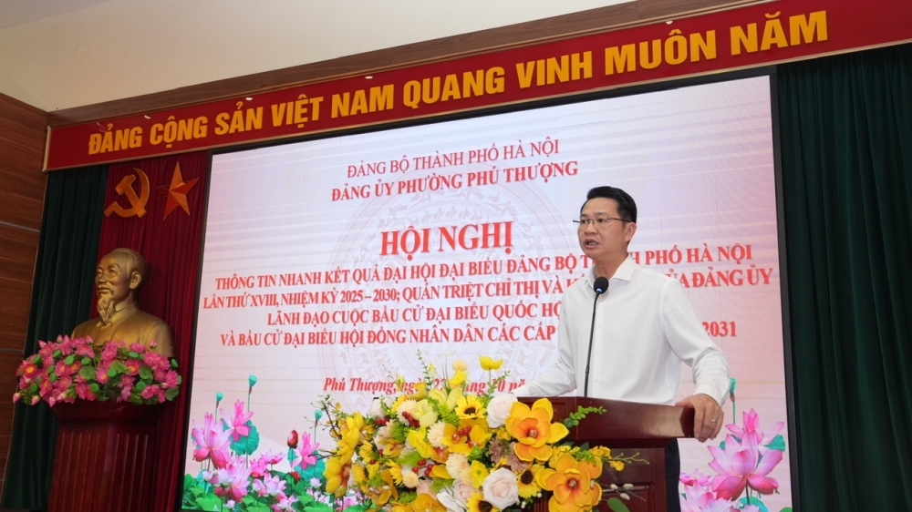 Phường Phú Thượng triển khai 2 nhiệm vụ trọng tâm sau Đại hội Đảng thành phố