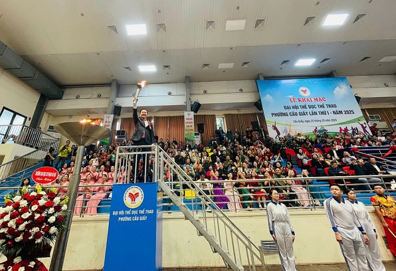 Phường Cầu Giấy tổ chức ngày hội của sức trẻ và tinh thần đoàn kết