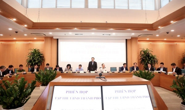 Tập thể UBND thành phố Hà Nội xem xét nhiều nội dung quan trọng trình kỳ họp HĐND thành phố