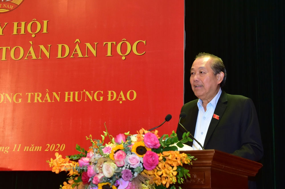 Phó Thủ tướng Thường trực Chính phủ Trương Hòa Bình phát biểu tại chương trình
