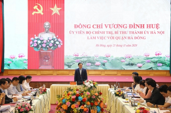 Bí thư Thành ủy Vương Đình Huệ: Đưa Hà Đông trở thành cực tăng trưởng của Thủ đô