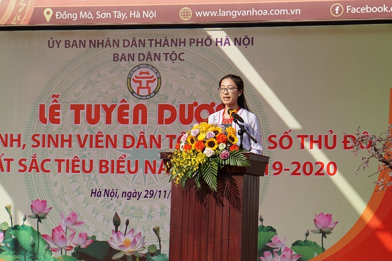 Em Trịnh Phương Linh bày tỏ niềm tự hào khi được vinh danh tại lễ tuyên dương